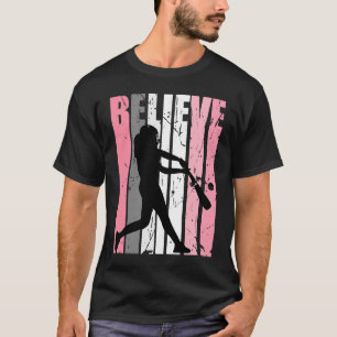 Teenagers Believe Baseball Softball Base Run Play  T-Shirt
