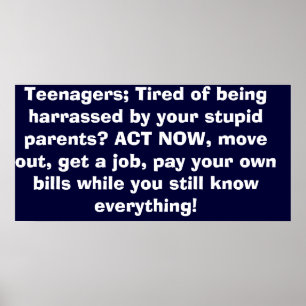 Teenagers Poster