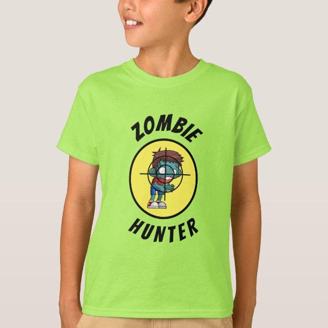 Teens fashion ZOMBIE HUNTER Funny Novelty T-Shirt (Front)