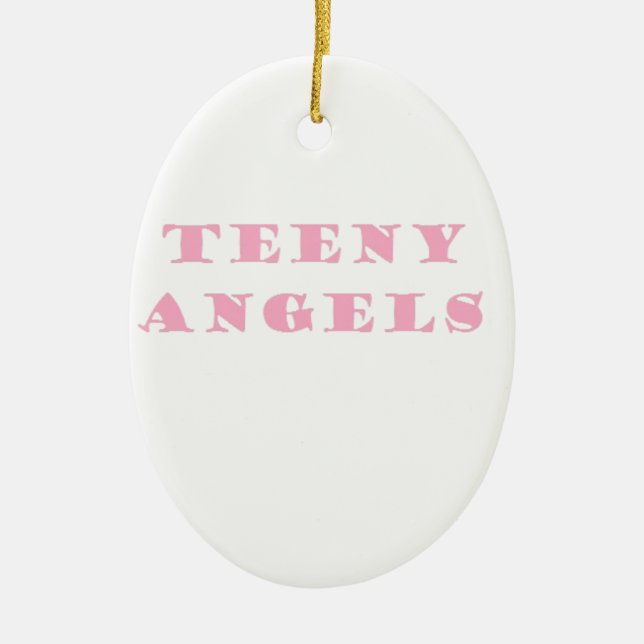 teeny angels ceramic tree decoration (Front)