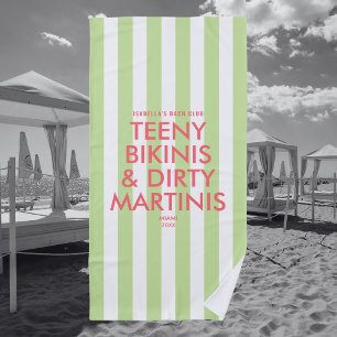 Teeny Bikinis & Dirty Martins Bach Club Stripe Beach Towel