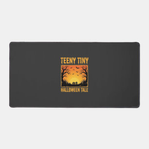 Teeny Tiny Halloween Tale Haunted Forest Design_1 Desk Mat