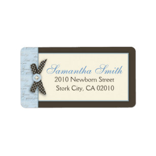 Teeny Toes BLU Address Label