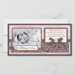 Teeny Toes PNK Announcement Card
