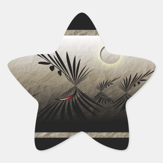 Teepee Village Star Sticker (Front)