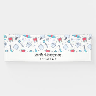 Teeth and Tools Dental Pattern Business Banner