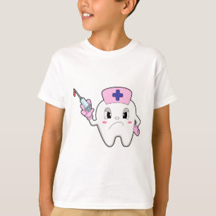 Teeth as Nurse with Syringe.PNG T-Shirt
