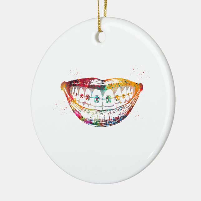 Teeth braces ceramic tree decoration (Left)