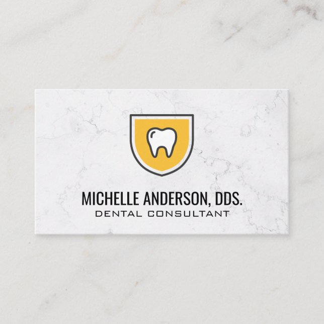 Teeth Dental Logo Business Card (Front)