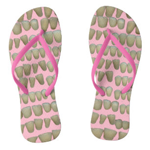 Teeth Dentist Dentistry Orthodontist Pink Jandals