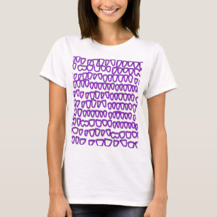 Teeth Dentist Dentistry Orthodontist purple NEON T-Shirt