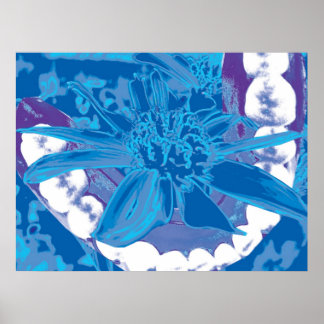 Teeth & Flower Design Dentist Orthodontist Poster