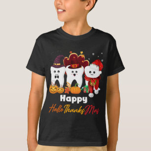 Teeth HalloThanksMas Halloween Thanksgiving Christ T-Shirt