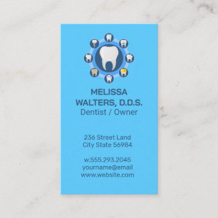 Teeth in Different Treatments Dentist Business Card
