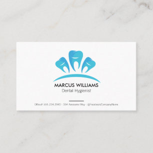 Teeth Logo Dentistry Business Card