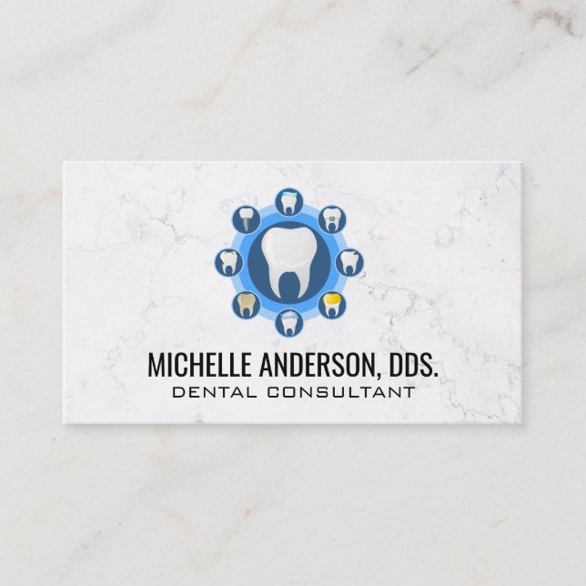 Teeth Logos Business Card (Front)