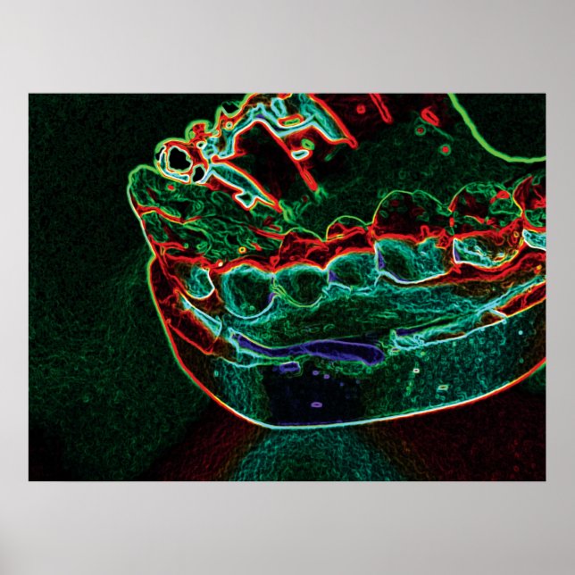 Teeth Model Dentist Orthodontist Poster (Front)