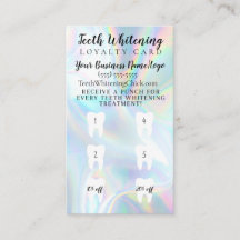Teeth Whitening Loyalty Discount Card