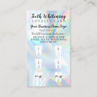 Teeth Whitening Loyalty Discount Card