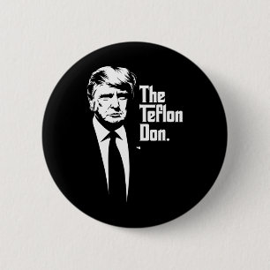 Teflon Don Trump Monochromatic Iconic Art  6 Cm Round Badge