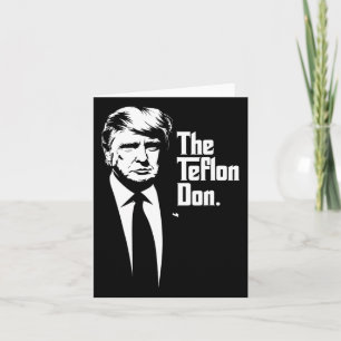 Teflon Don Trump Monochromatic Iconic Art  Card