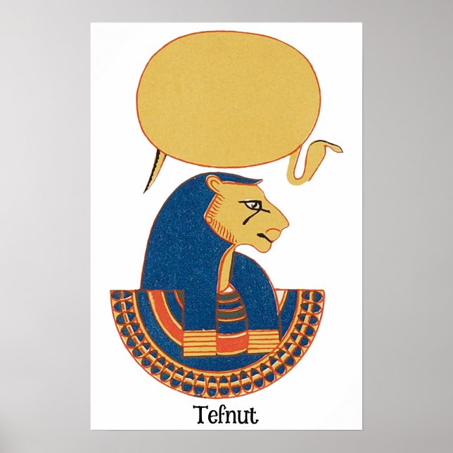 Tefnut Ancient Egyptian goddess Poster (Front)