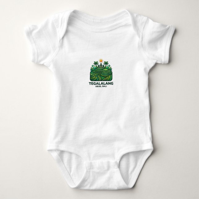 TEGALALANG, UBUD, BALI BABY BODYSUIT (Front)