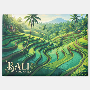 Tegallalang Rice Terrace Indonesia Magnet