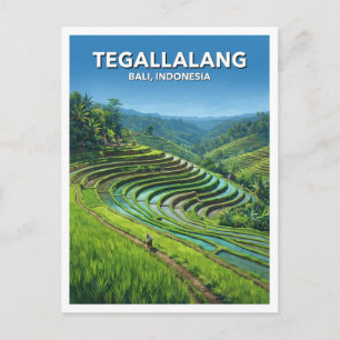 Tegallalang Rice Terraces Ubud Indonesia Travel Postcard
