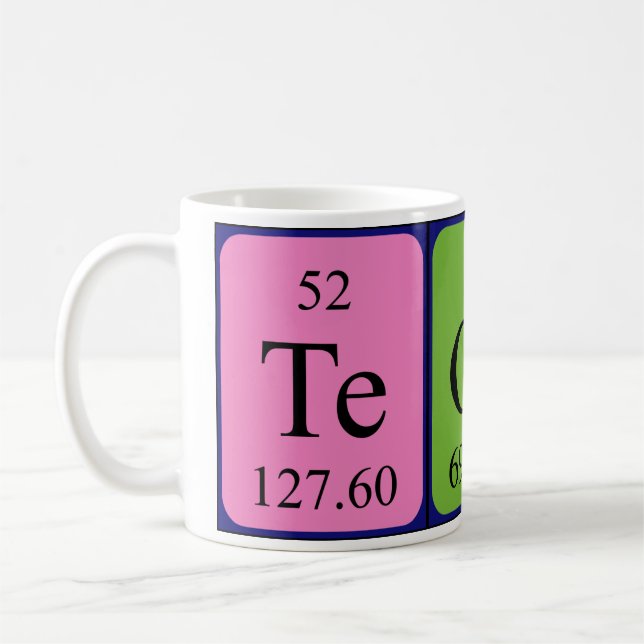Tegan periodic table name mug (Left)