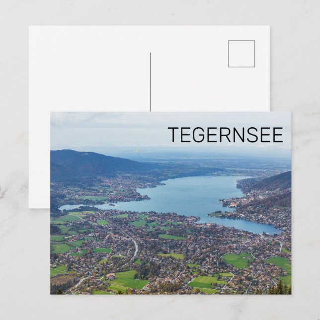 Tegernsee Bavaria Lake Germany Panorama Souvenir Holiday Postcard (Front/Back)