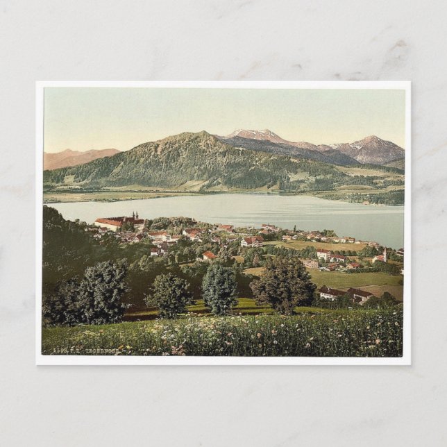 Tegernsee, general view, Upper Bavaria, Germany ra Postcard (Front)