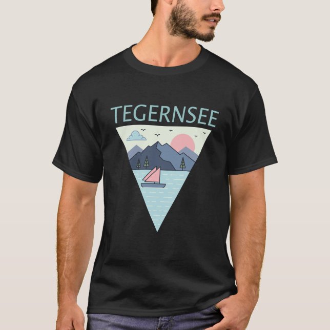 Tegernsee Mountain Lake Adventure T-Shirt (Front)