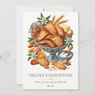 Tegole Valdostane – Vintage Italian Dessert Invitation