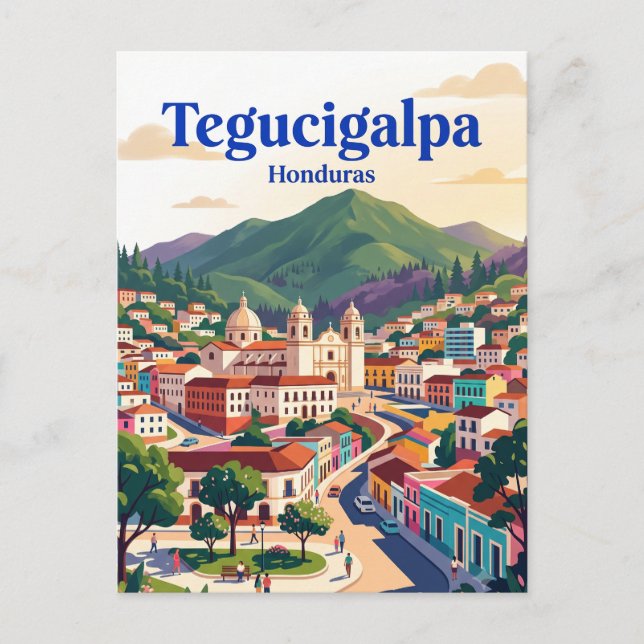Tegucigalpa Honduras Postcard (Front)