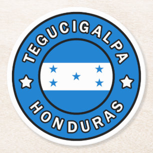 Tegucigalpa Honduras Round Paper Coaster