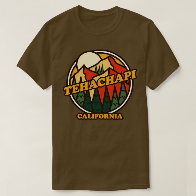 Tehachapi California Mountain Hiking TShirt 1 (Design Front)