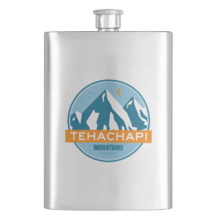 Tehachapi Mountains California Stars Moon Hip Flask