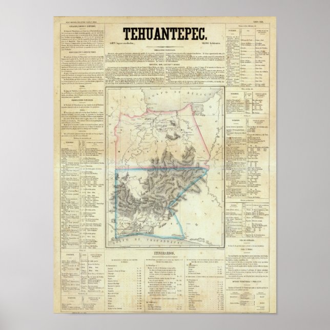 Tehuantepec, Mexico Poster (Front)