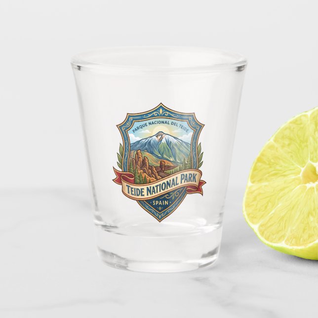 Teide National Park Spain Shot Glass (Front)