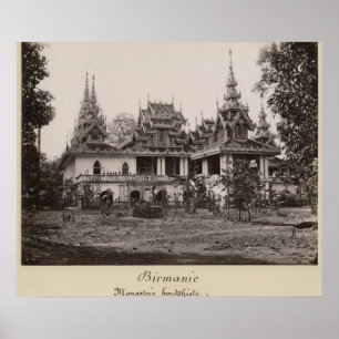 Teik Kyaung monastery, isle of Ka Toe Poster