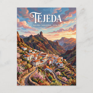 Tejeda Village Spain Postcard