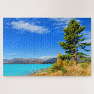 tekapo blue lake jigsaw puzzle