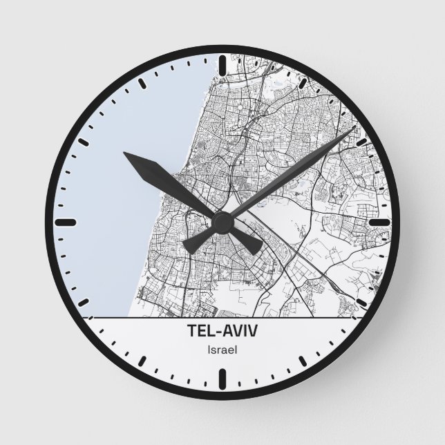 Tel-Aviv Clock City Line Art (Front)