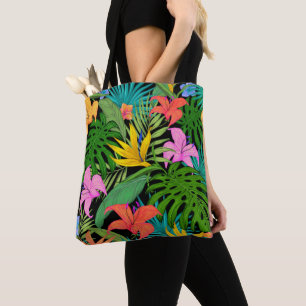 Tela Hawai bag colorful tropical flowers