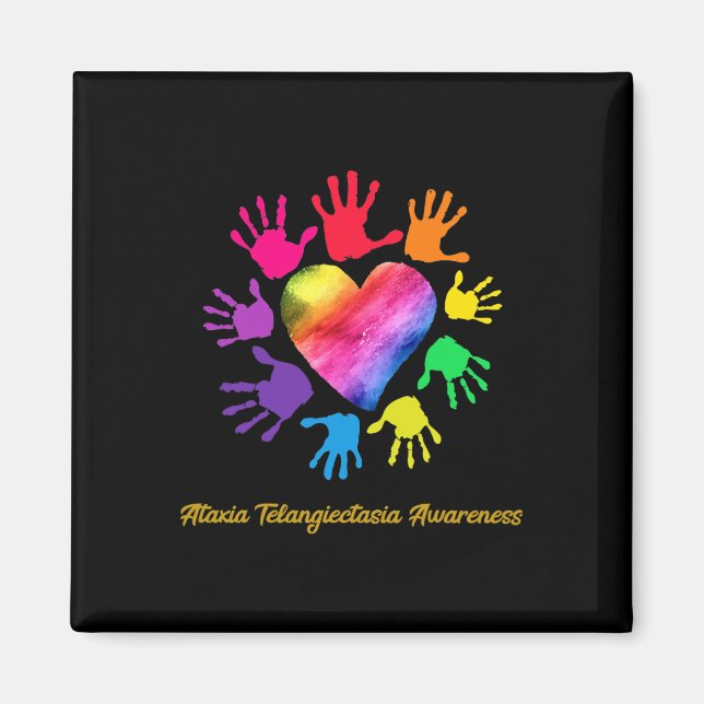 Telangiectasia Awareness Hands Ataxia Telangiect G Magnet (Front)