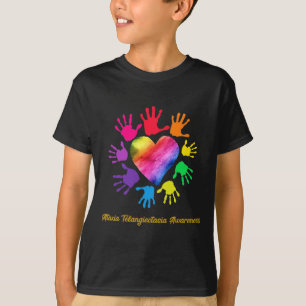 Telangiectasia Awareness Hands Ataxia Telangiect G T-Shirt