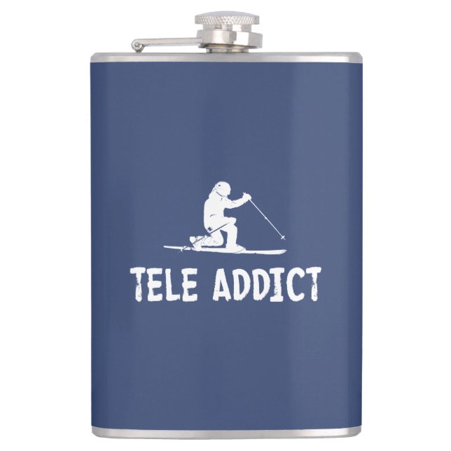 Tele Addict Hip Flask (Front)