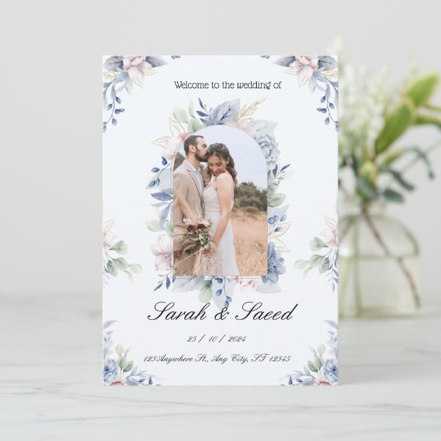Telegram "Dream Wedding" Invitation (Standing Front)