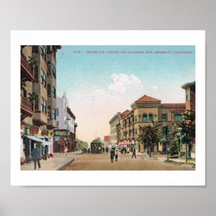 Telegraph Ave., Berkeley, California Vintage Postc Poster